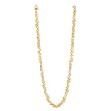 Mixed Shape Bezel Yellow Diamond Tennis Necklace