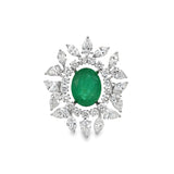Oval Emerald Cocktail Ring