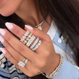 Mixed Shape Diamond Half-Band