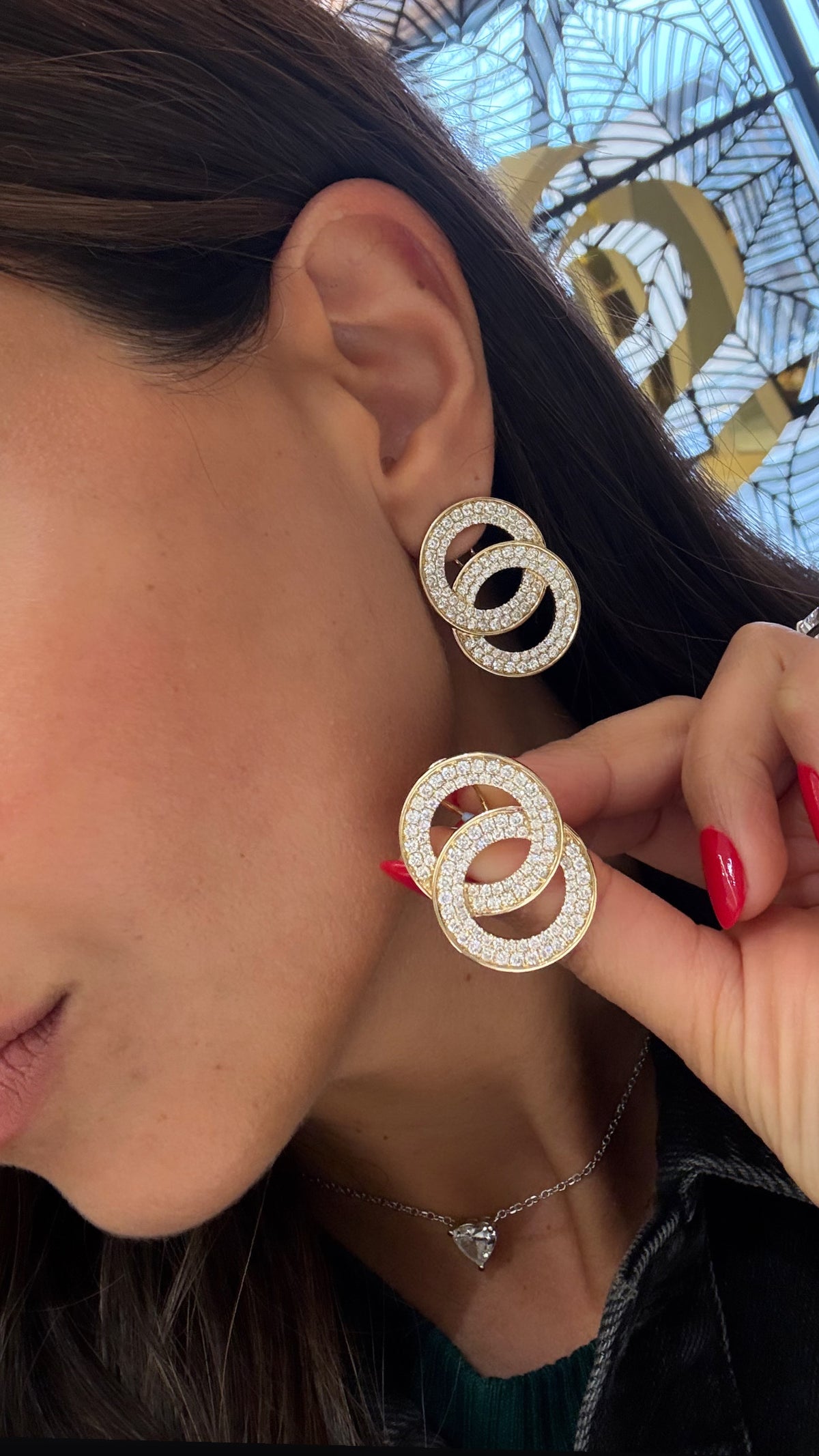 Double Loop Statement Earrings