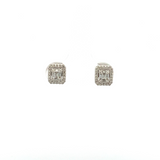 Mini Illusion Baguette Studs