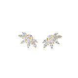YG Marquise Cluster Earrings