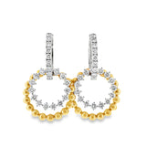 Diamond & Gold Hoops 4 Way
