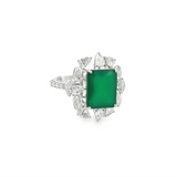 Elegant Emerald & Diamond Ring