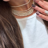 Diamond Bezel Tennis Necklace