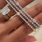 Buttercup Tennis Bracelet With Pear Stations