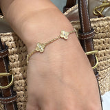 Gold Clover Bracelet