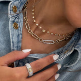 Yellow Diamond Bezel Necklace