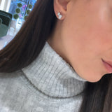 2 Stone Oval Studs