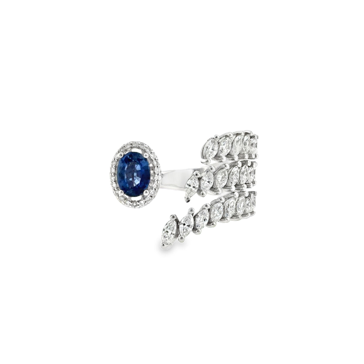 Sapphire Diamond Statment Ring
