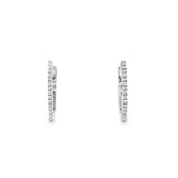 Mini Pointed Diamond Hoops WG