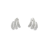 Pave Diamond Cage Earrings