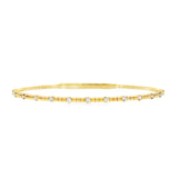 Flexi Textured Diamond Bangle- YG