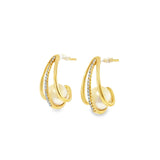 Small Cage Earrings With Pearl