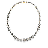 Black Rhodium Round Diamond Tennis Necklace