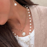 Bezel Pearl Charm