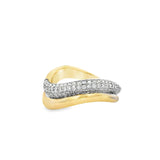 Gold & Diamond Wavy Ring