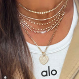 Two Strand Diamond Necklace YG