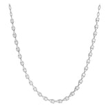 Dainty Pear Tennis Necklace WG