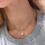 Graduated Buttercup Dainty Necklace