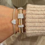 Italian Flex Diamond Station Bangle