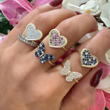 Multicolor Heart Ring