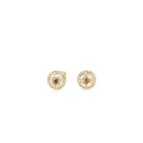 White Topaz Studs