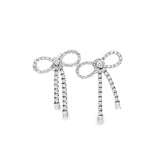 Diamond Bow Earrings