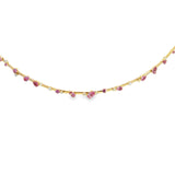 Flexi Scattered Pink Sapphire/Diamond Choker