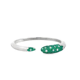 Emerald Tipped Bangle