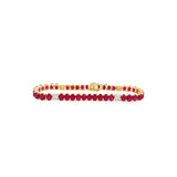 Large Ruby Tennis Bracelet