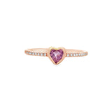 Pink Sapphire Heart RG