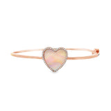 Mother of Pearl Heart Bangle