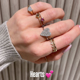 Pave Heart Ring