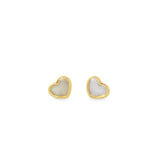Mother of Pearl Baby Heart Earrings