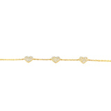 Heart Pave Baby Bracelet