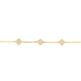 Clover Pave Baby Bracelet