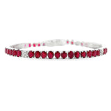 Ruby & Diamond Tennis Bracelet