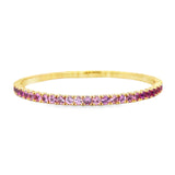Pink Sapphire Ombré Flexi Bangle