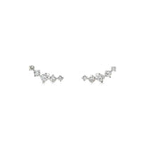 Mini Crawler Earrings WG