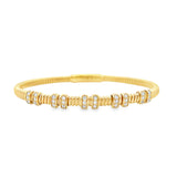 Italian Flex Bangle with Diamond Loops