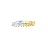 Yellow/White Diamond Marquise Band