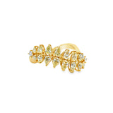 Yellow Diamond Wave Ring