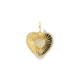 Diamond Heart charm