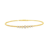 Dainty Graduated Flex Bangle
