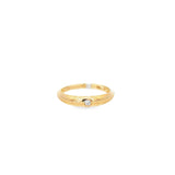 Gold Ring With Diamond Center