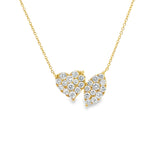 Heart/Marquise Diamond Necklace YG