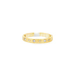 Gold Band With Diamonds