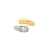 Chunky Gold & Pave Wrap Ring