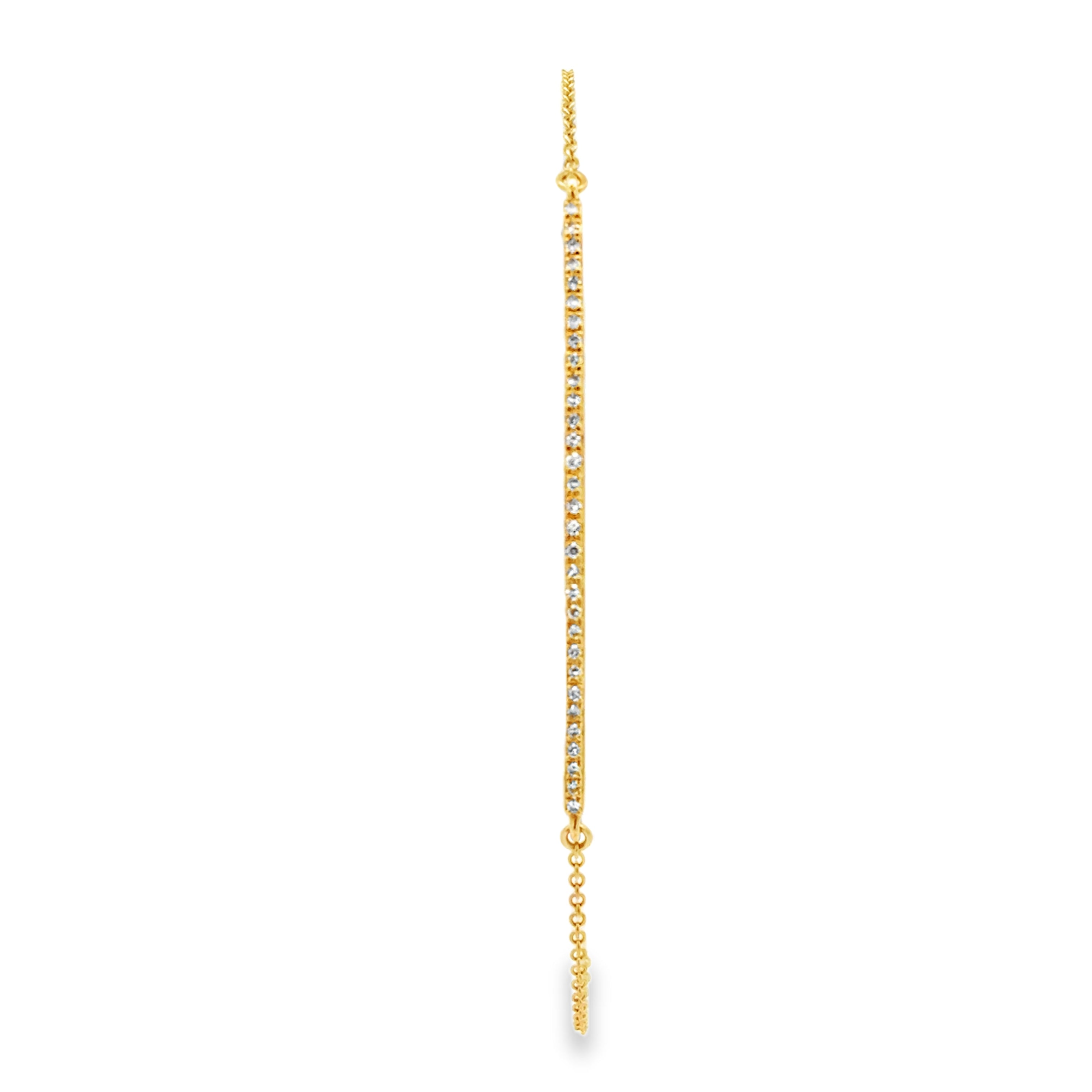 Thin Diamond Bar Bracelet